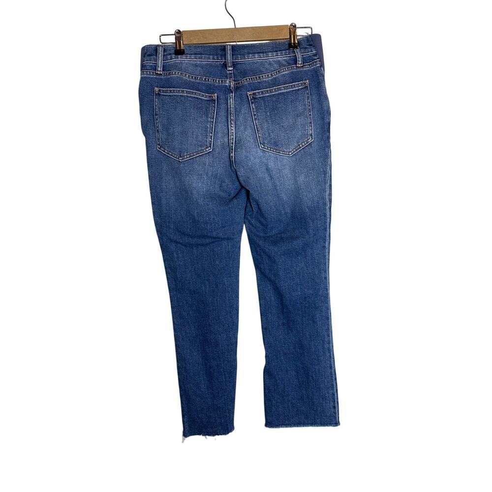 Hatch Cropped Frayed Edge Maternity Jeans Women's Sz. 27 - Picture 4 of 7